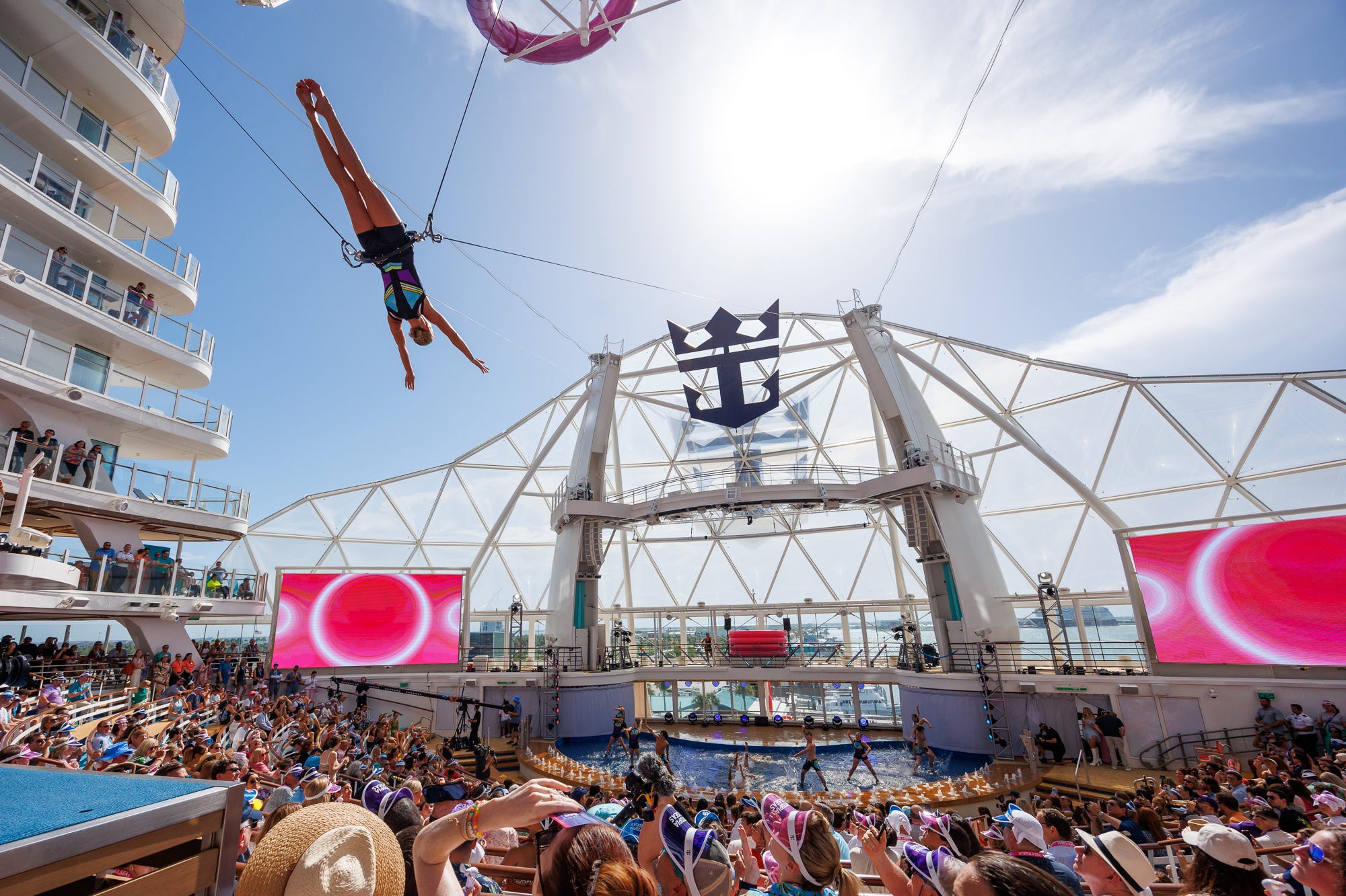 <p>But the cruise line says several of Utopia's parties are exclusive to the newer vessel, including the college-themed "Royal Kappa Chi" and a toga-themed silent disco.</p>