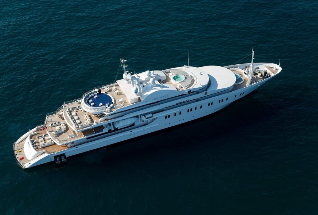 <p>Taking prominence as one of the most substantial yacht charters, the Moonlight II is a marvel on the sea. Nearly reaching a vast 300 feet, this floating palace is designed to provide supreme comfort for 36 guests, accommodated across 18 exquisite rooms and 35 crew members. It stands among the largest luxury yacht charters globally, exemplifying opulence and exclusivity. Boasting numerous impressive features, the Moonlight II caters to every whim of its guests. Whether it's working out in the gym, relaxing in the spa, enjoying a movie in the private cinema, unwinding in one of the two Jacuzzis, attending to business matters in the business center, or seeking medical attention in the onboard medical center, every convenience is just a few steps away. Once you set foot on the Moonlight II, you'll find it holds a world in itself, a world you'll never want to leave.</p>