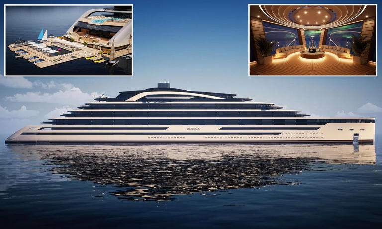 Inside new superyacht Ulyssia with 132-room hotel, pools and theatre