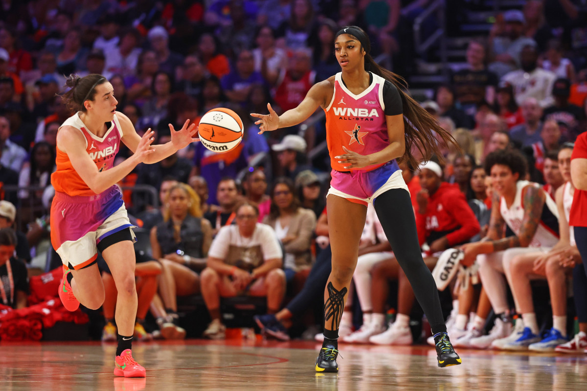 Caitlin Clark Makes Incredible Assist To Angel Reese In WNBA All-Star Game