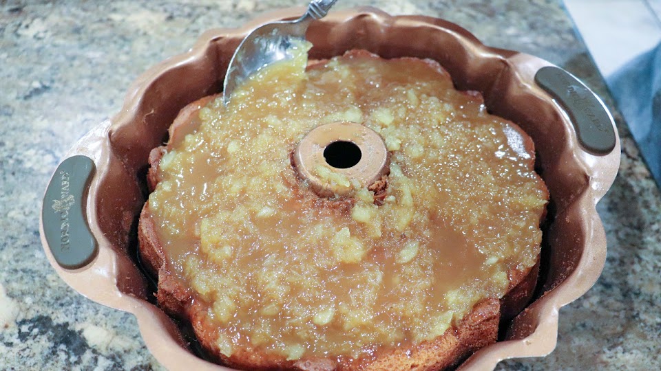 direction photo for Tropical Pineapple Coconut Rum Cake