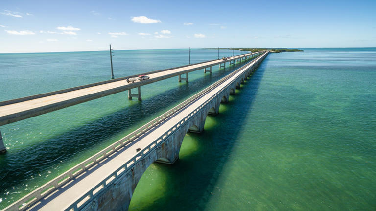 Seven Mile Bridge Florida aerial