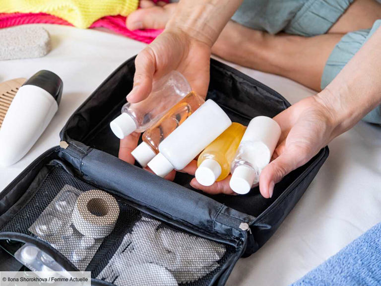L'astuce imparable et toute simple pour éviter que vos shampoings et gels douche ne coulent dans votre valise