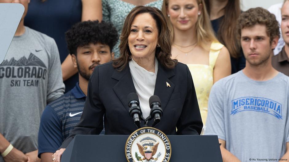 US Election: Kamala Harris Chides Trump As Biden Passes Torch