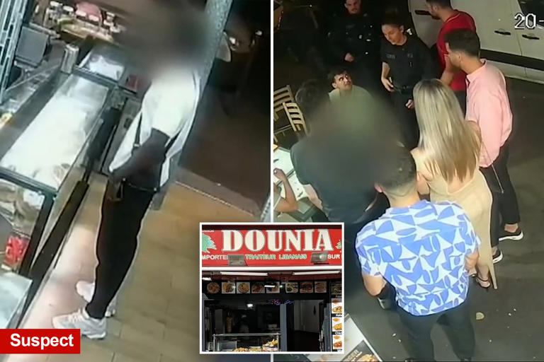 Harrowing CCTV shows Australian woman hiding inside shop after alleged gang rape in Paris