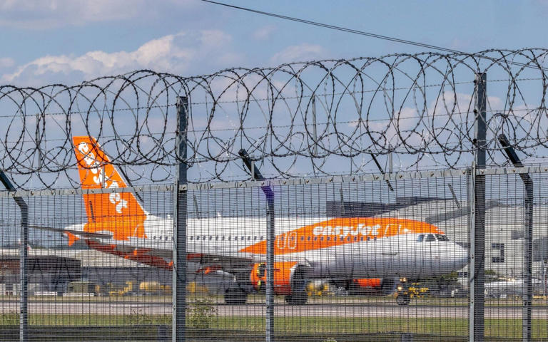 An easyJet plane on the tarmac at Gatwick - Carlos Jasso/Bloomberg