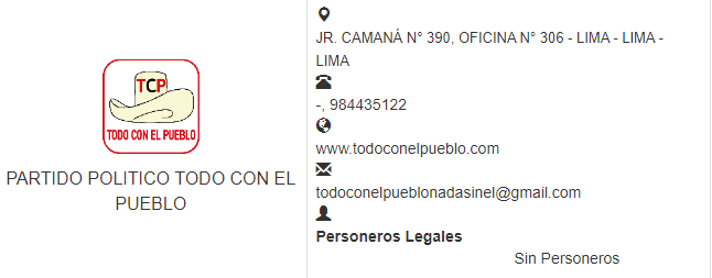 "Todo con el pueblo", el nuevo partido de Pedro Castillo figura en el JNE: buscaría postular como congresista