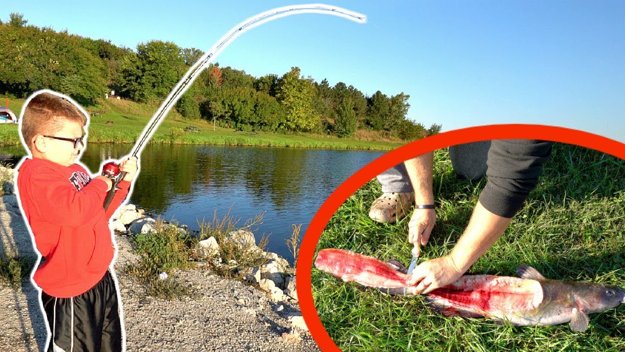 Survival fishing challenge eats only fish caught