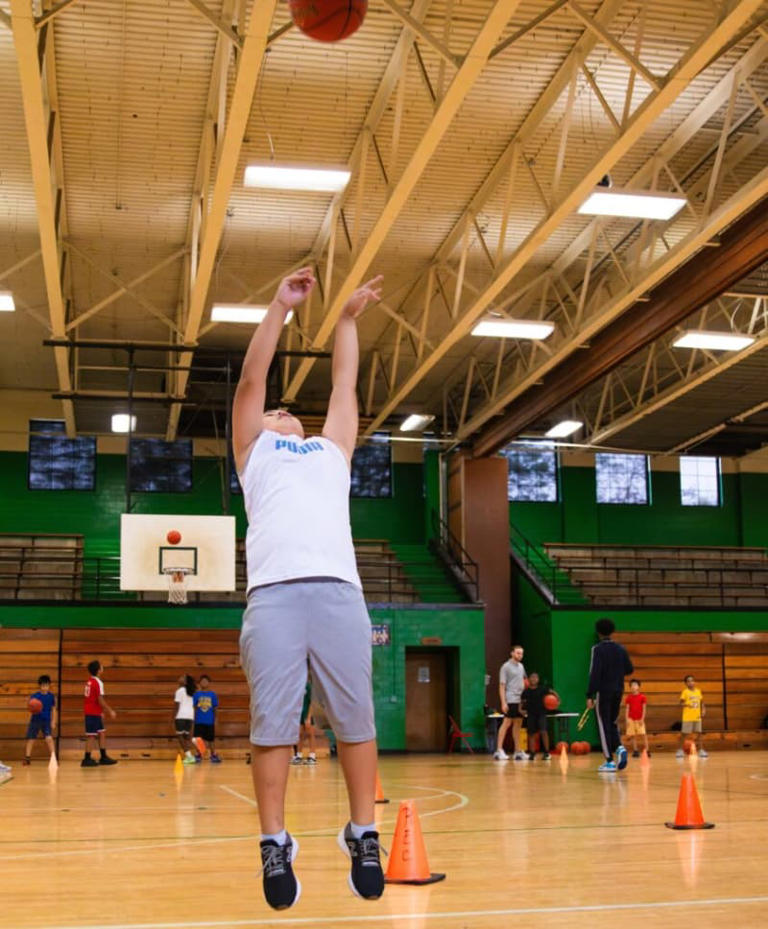 Camper at S.T. Roach Basketball Camp - Paul Hooper, Lexington Parks & Recreation