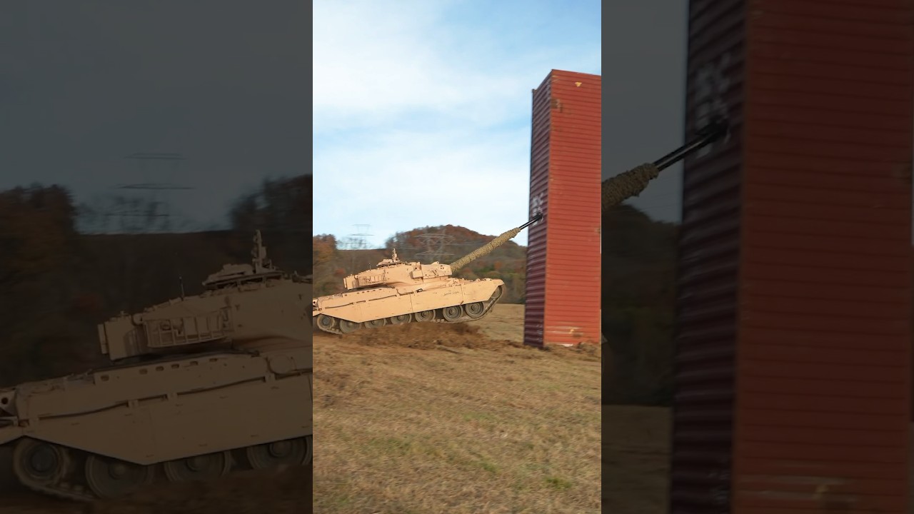 Remote-Controlled Tank Takes on a Shipping Container—Watch What Happens