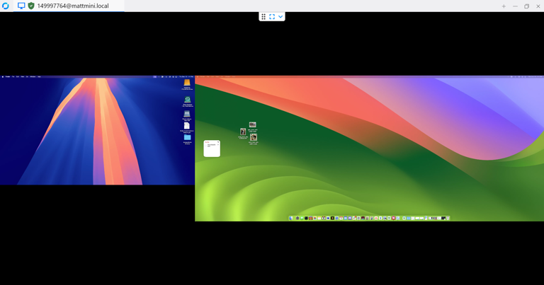 Seeing both monitors is a sub-optimal experience.
