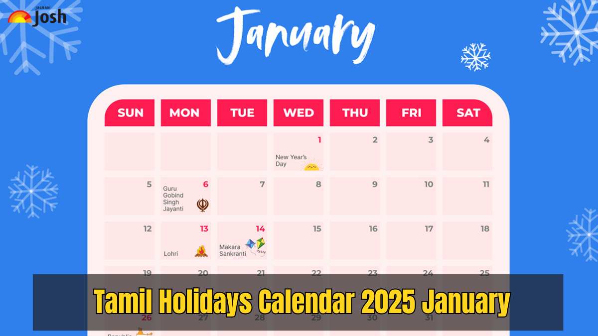 Tamil Holidays Calendar 2025 January List of Festivals, Auspicious Days, Dates and Holiday Status