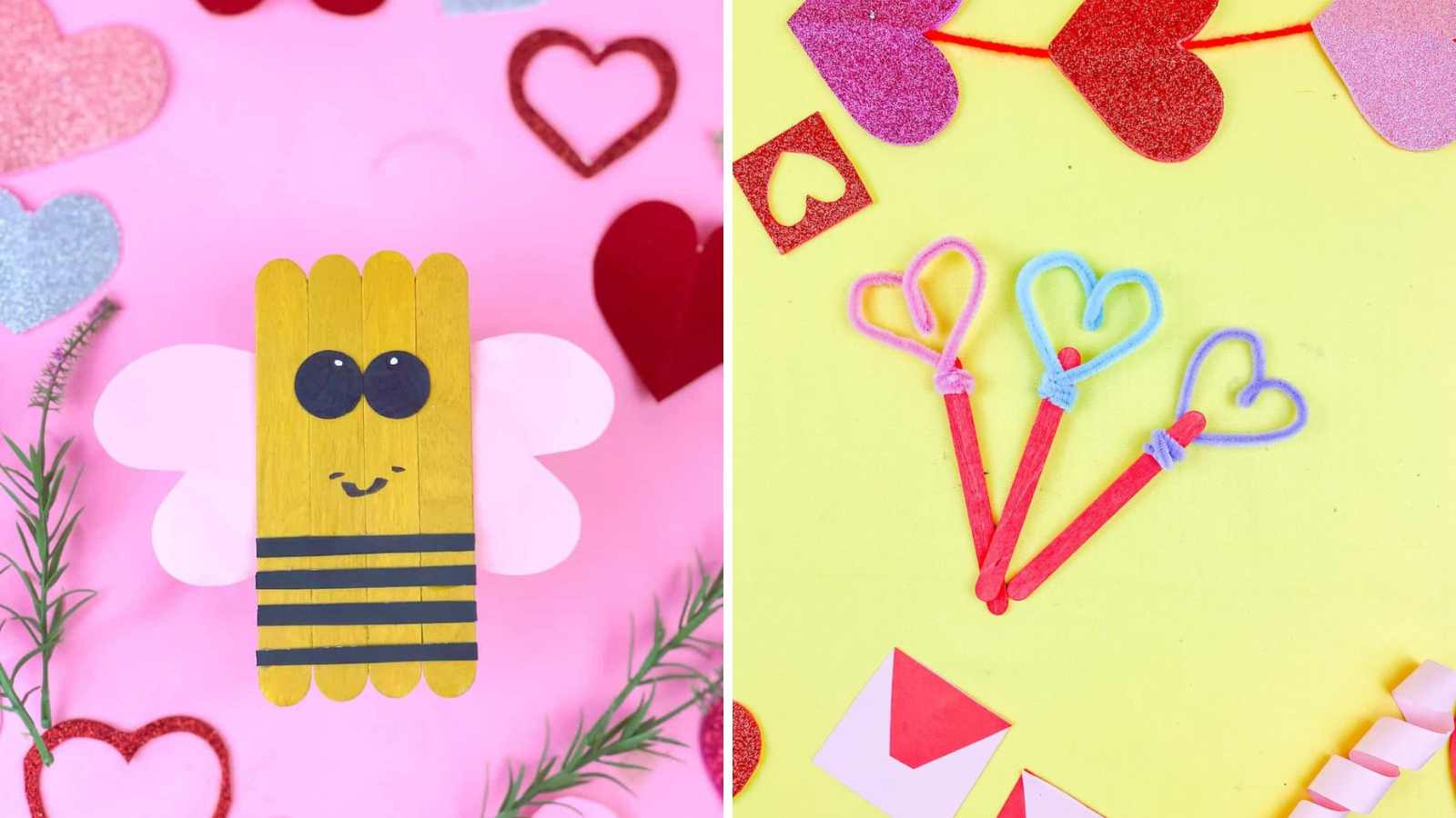 27 cute and easy Valentine’s Day crafts for kids that let little ones ...