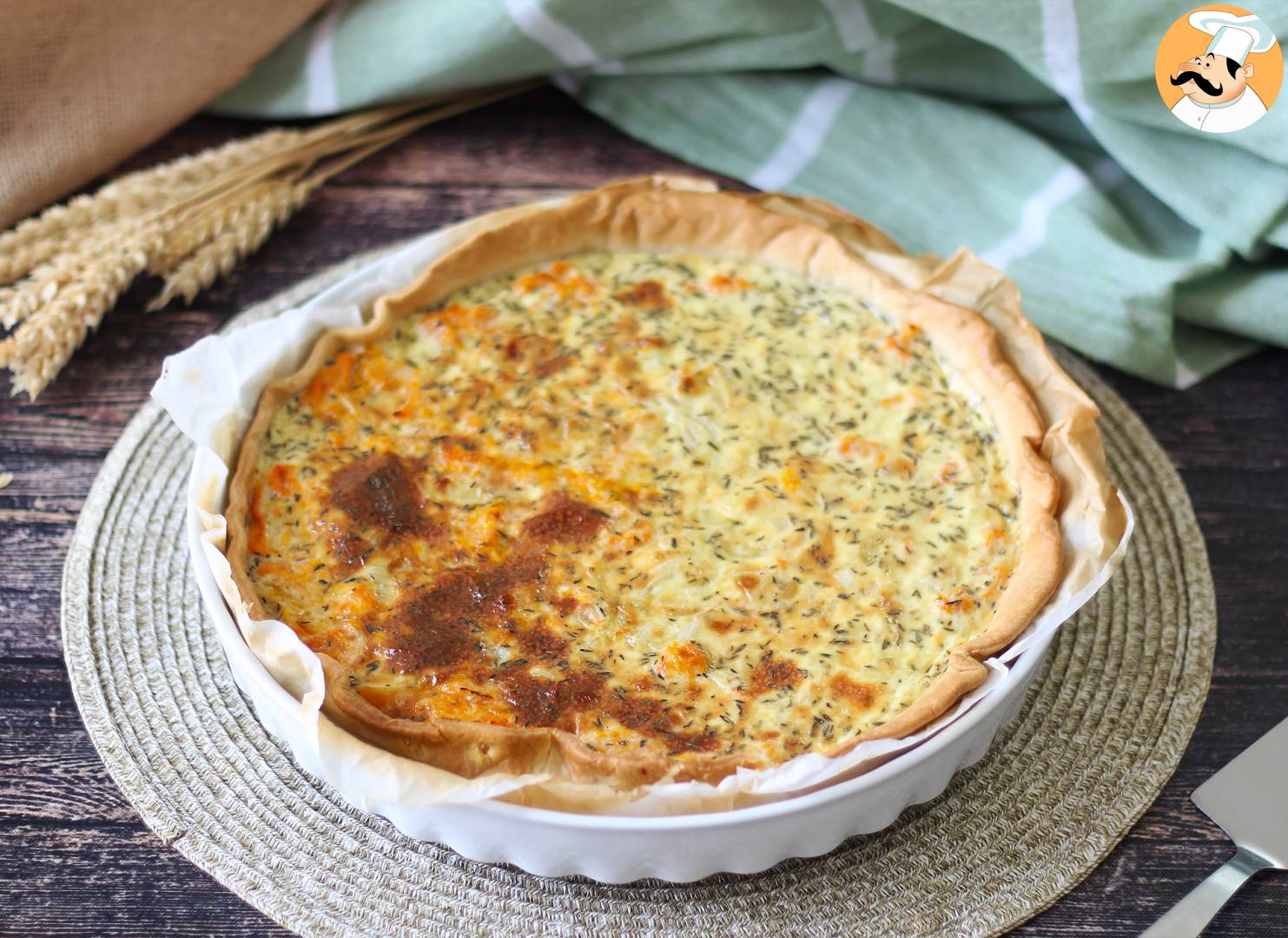Kürbisquiche, für eine einfache und effektive mahlzeit