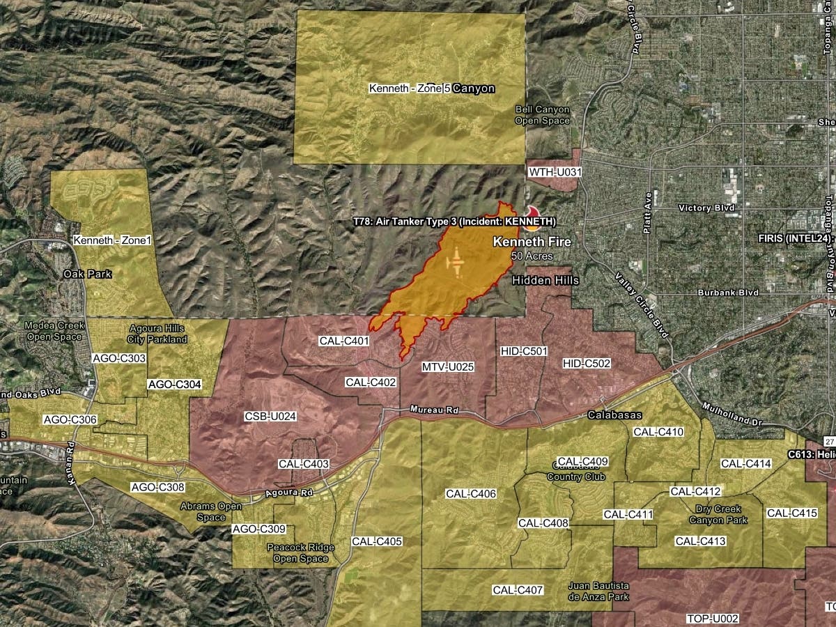 West Hills Fire Map See Kenneth - BB1rcflR.img