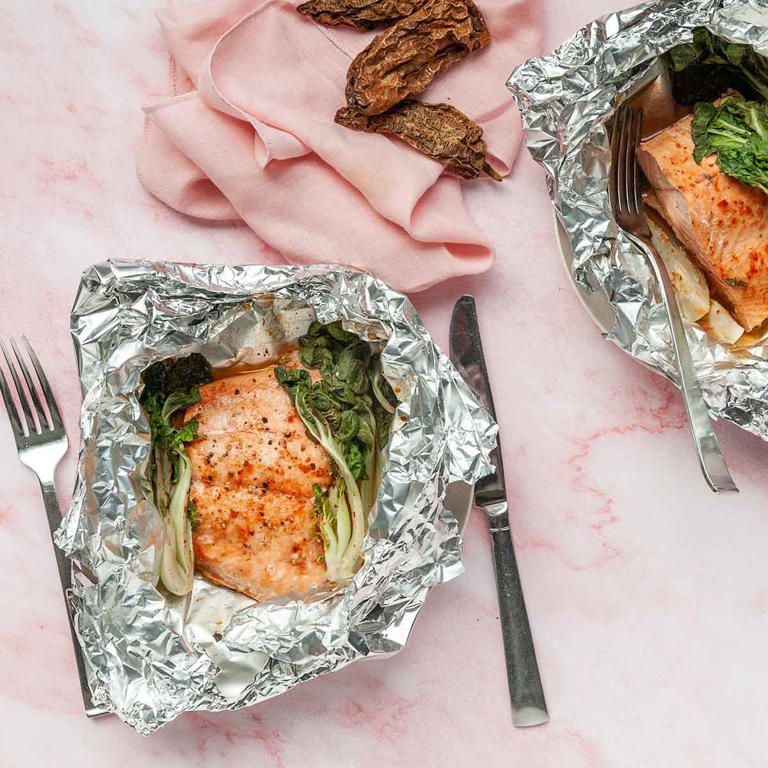 Honey Lime Salmon Foil Packets