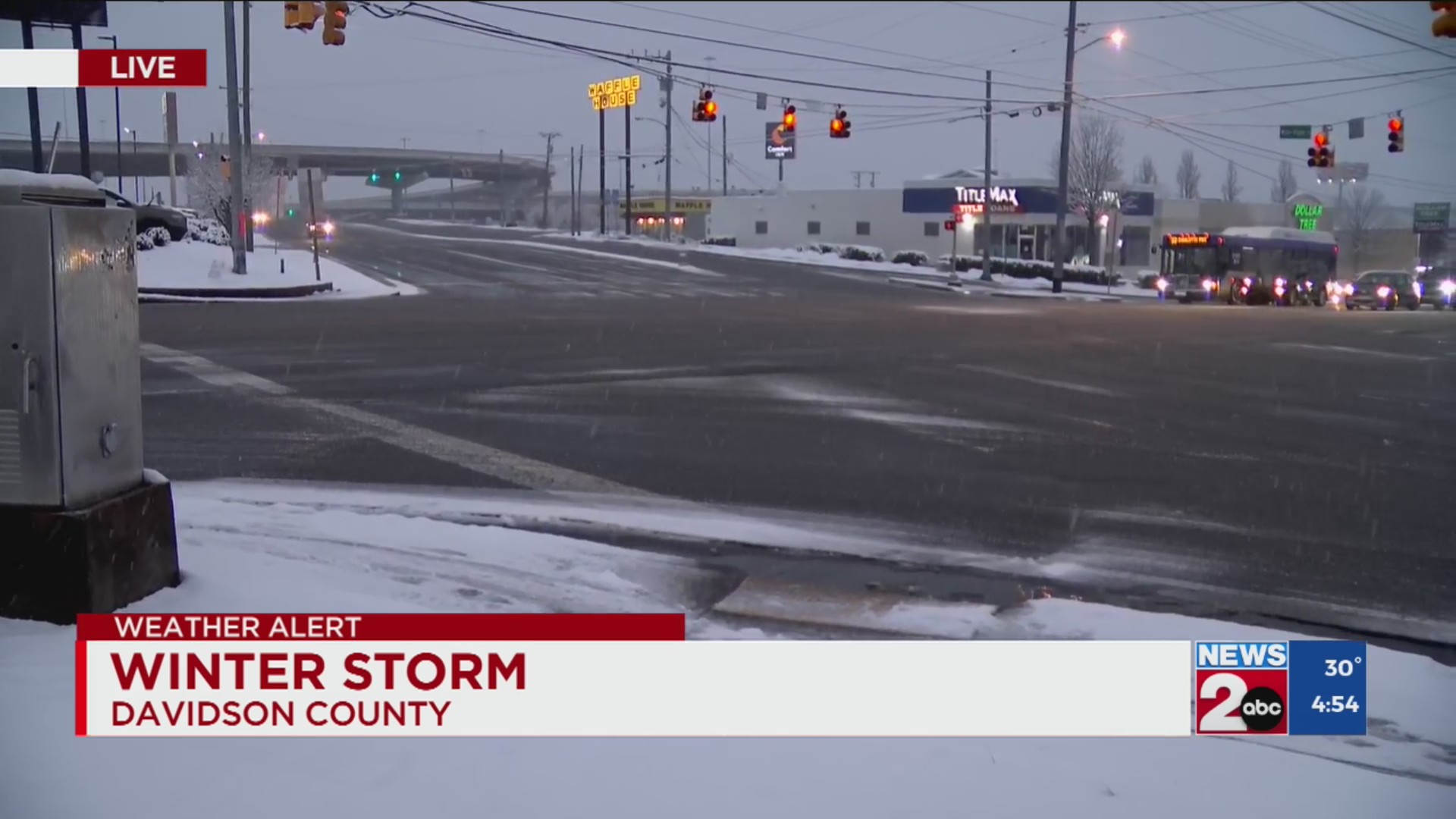 Road conditions in Davidson County, TN