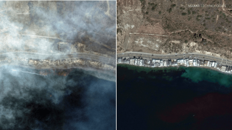 Dramatic before-and-after satellite photos show California wildfire ...