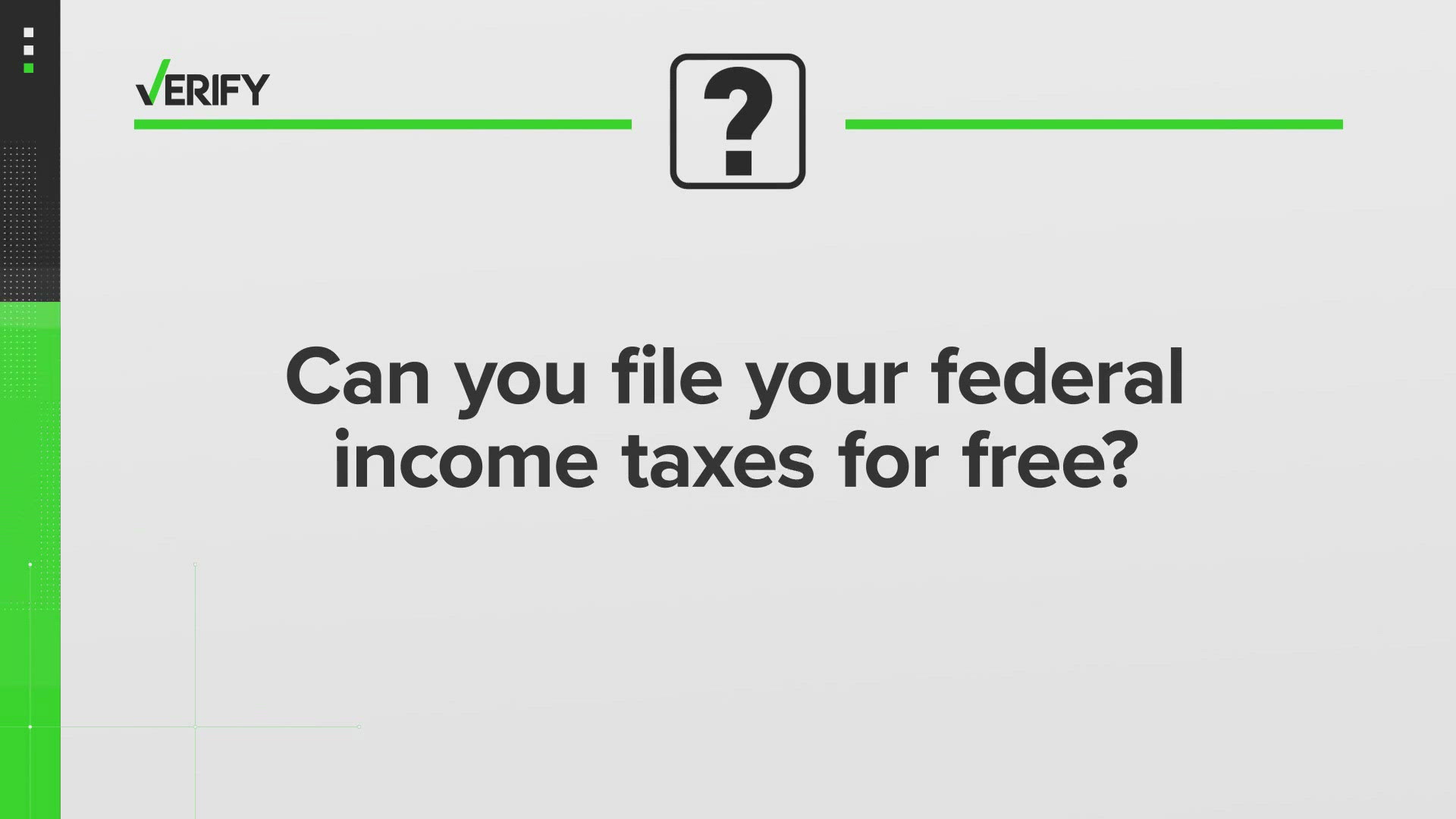 Can you file your federal taxes for free? VERIFY