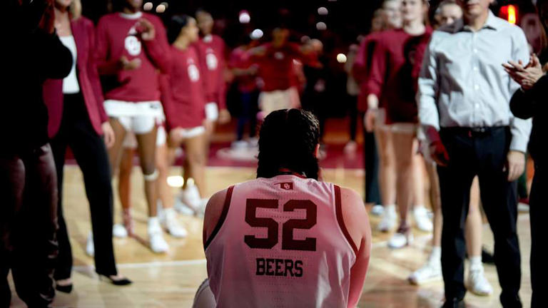 Oklahoma Sooners center Raegan Beers | BRYAN TERRY/THE OKLAHOMAN / USA TODAY NETWORK via Imagn Images