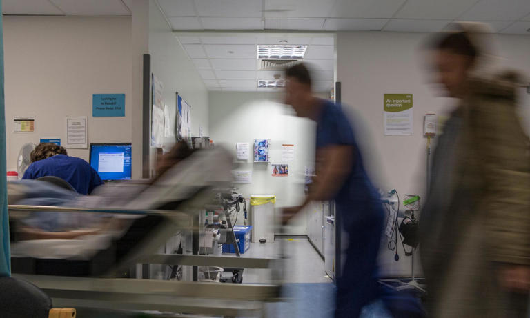 ‘Almost every hospital is treating patients in corridors and car parks,’ said Ian Higginson, the vice-president of the Royal College of Emergency Medicine. Photograph: Nick Moore/Alamy