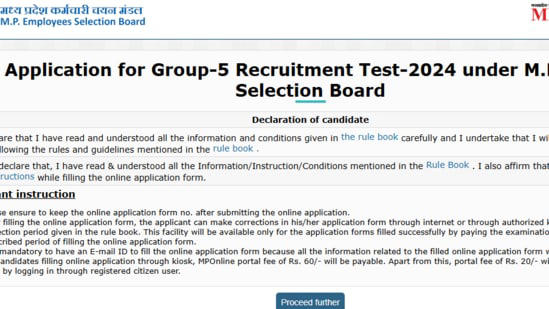 MPESB Group 5 Recruitment 2024: Registration for 1,170 vacancies 