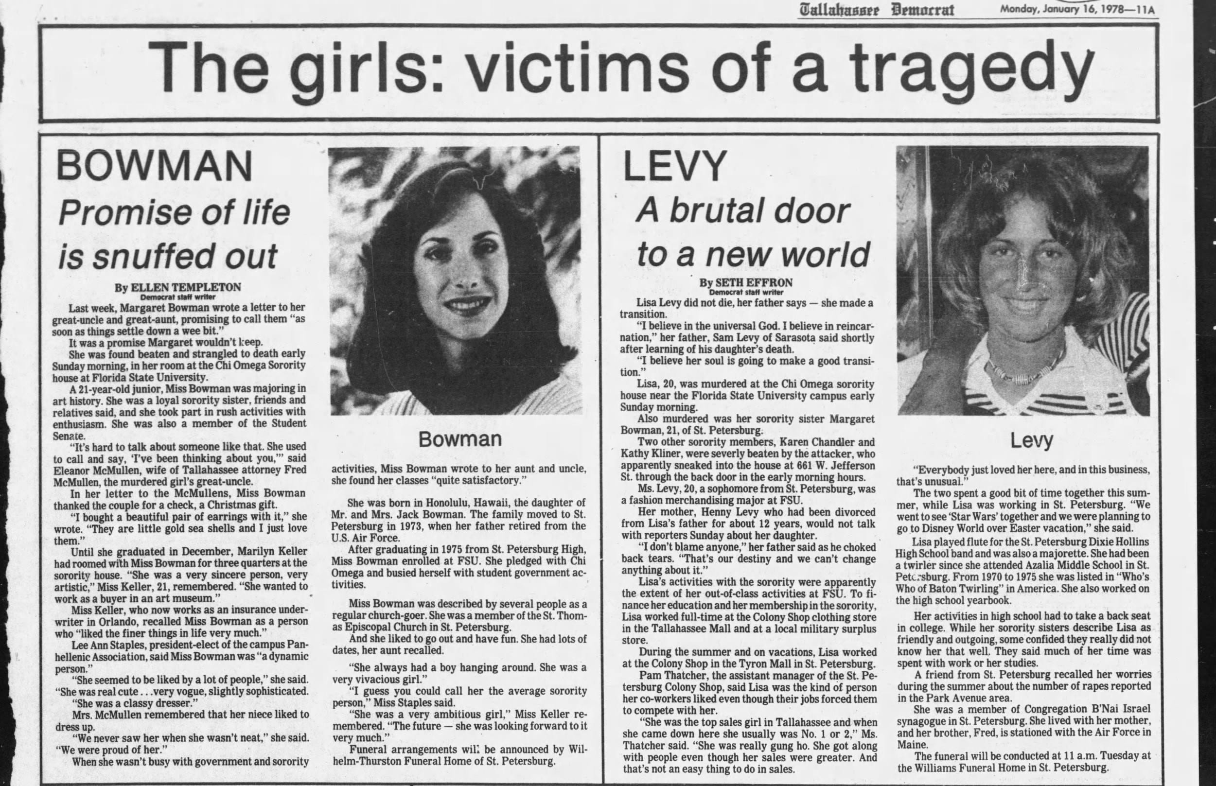 A chilling piece of Tallahassee history Ted Bundy and the Chi Omega