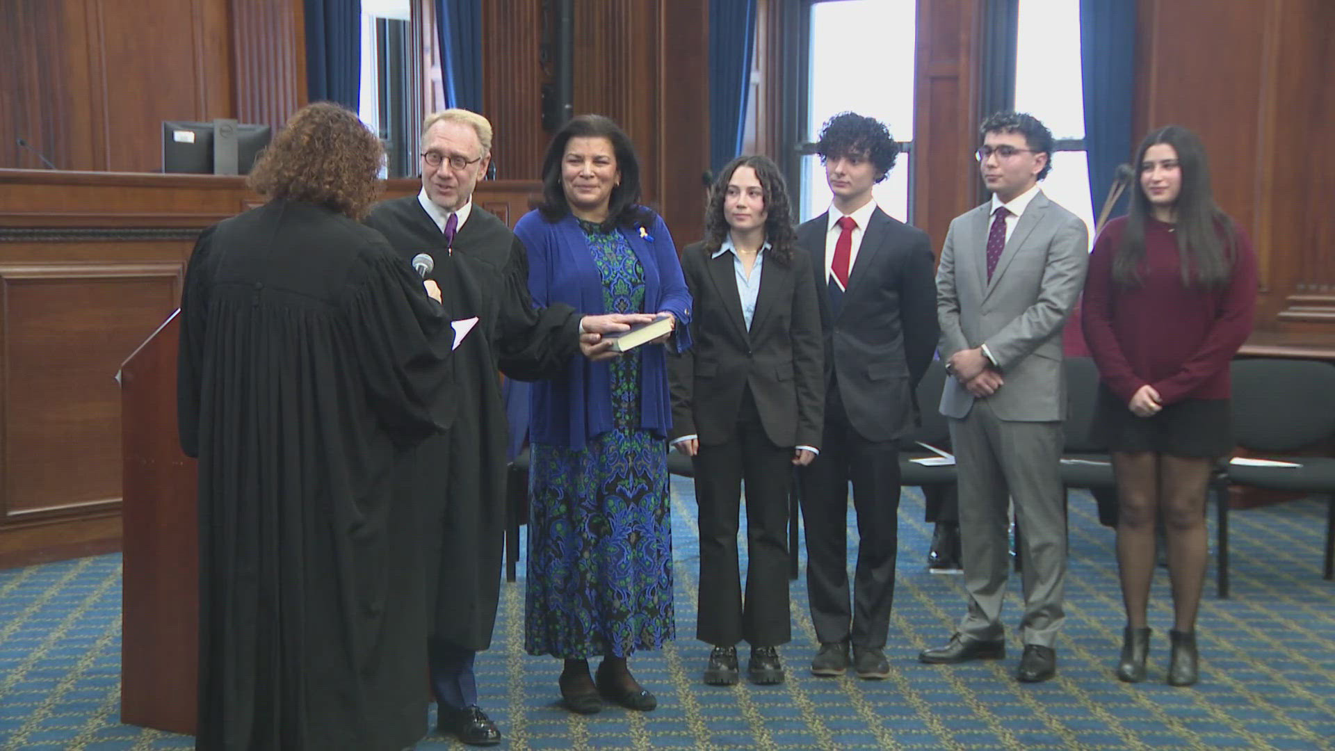 Judge Weinmann sworn in the NYS Supreme Court Judge Weinmann sworn in the NYS Supreme Court