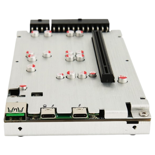 th3p4g3 graphics docking station seen from the thunderbolt port side