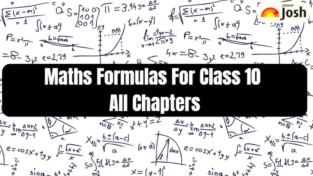 Maths Formulas For Class 10: All Concepts and Chapters
