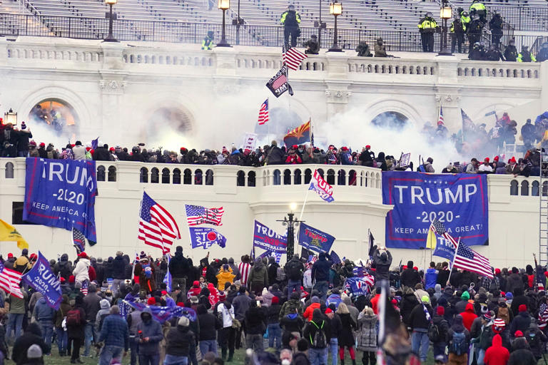 Trump pardoned or commuted the sentences of every convicted rioter who was charged in connection with the January 6, 2021 attack on the U.S. Capitol (Copyright 2021 The Associated Press. All rights reserved.)