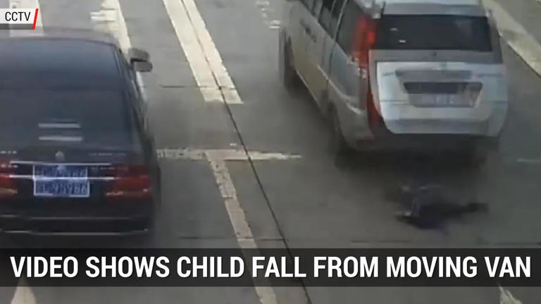 Watch double miracle as toddler survives being run over by two SUVs