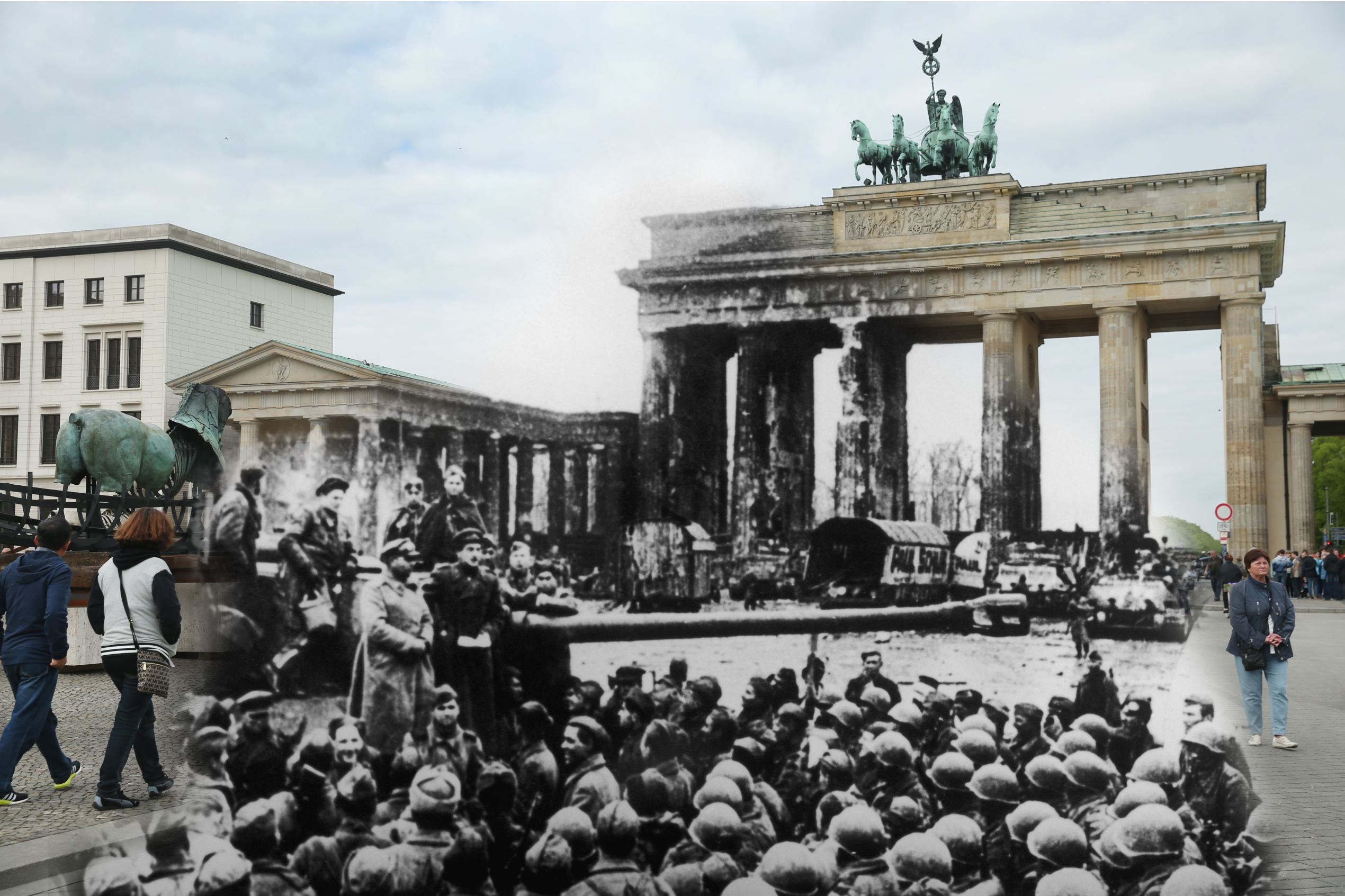 Wwii Photos Blended With The Present
