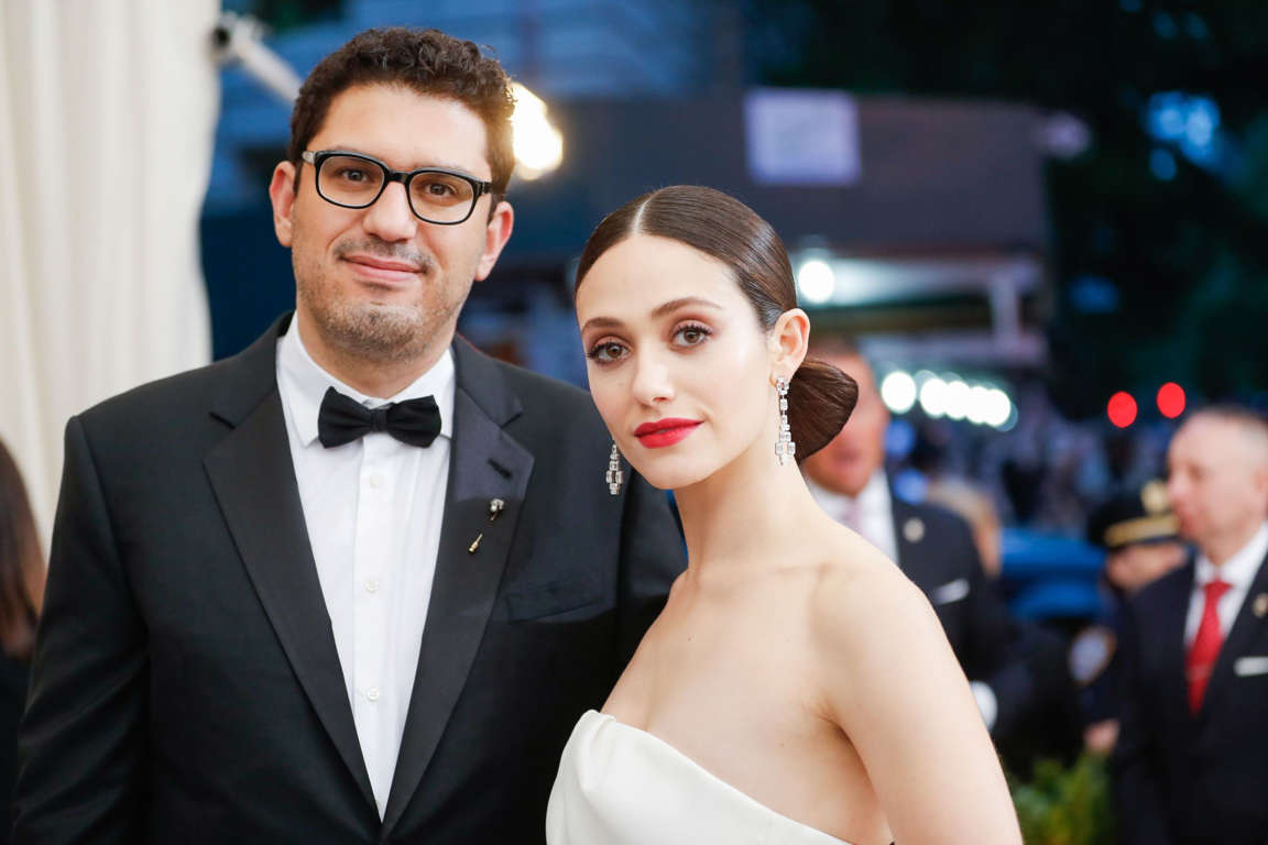 Slide 37 of 60: The Costume Institute Benefit celebrating the opening of Rei Kawakubo/Comme des Garcons: Art of the In-Between, Arrivals, The Metropolitan Museum of Art, New York, USA - 01 May 2017 Sam Esmail, Emmy Rossum