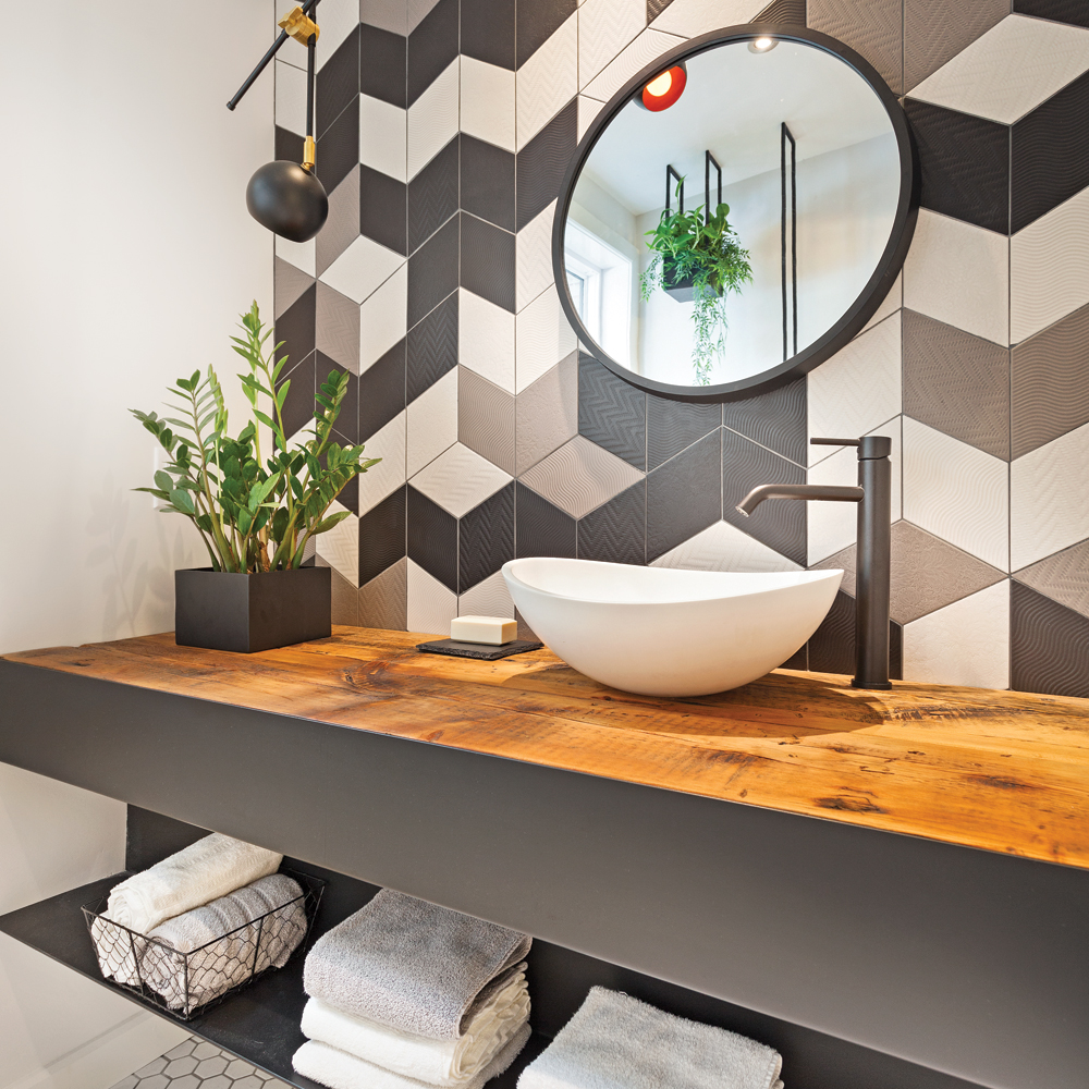 Cuisines et salles de bain: 20 décors où la céramique ...