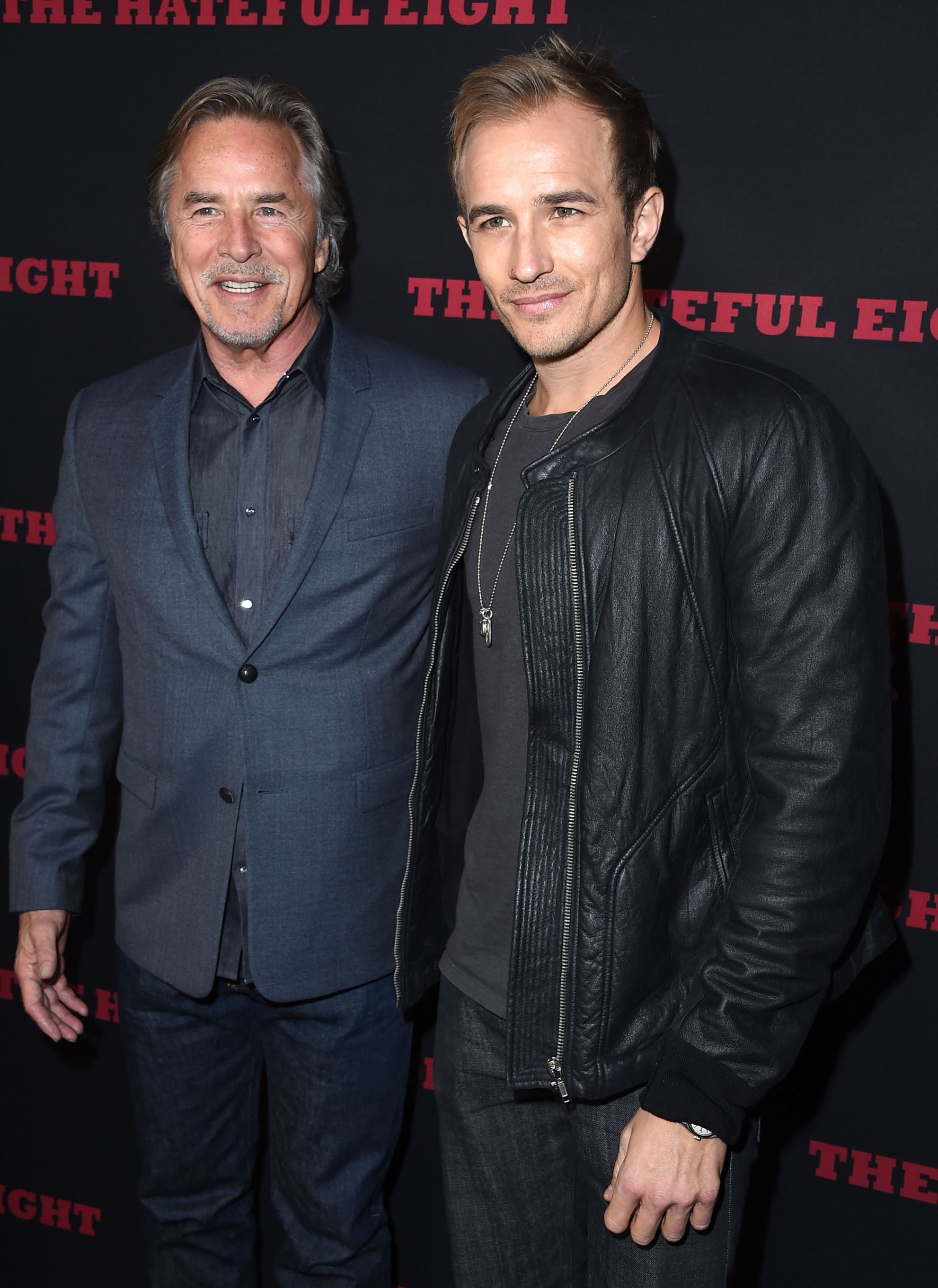 Slide 27 of 28: HOLLYWOOD, CA - DECEMBER 07:  Don Johnson and Jesse Johnson arrives at the Premiere Of The Weinstein Company's 'The Hateful Eight' at ArcLight Cinemas Cinerama Dome on December 7, 2015 in Hollywood, California.  (Photo by Steve Granitz/WireImage)