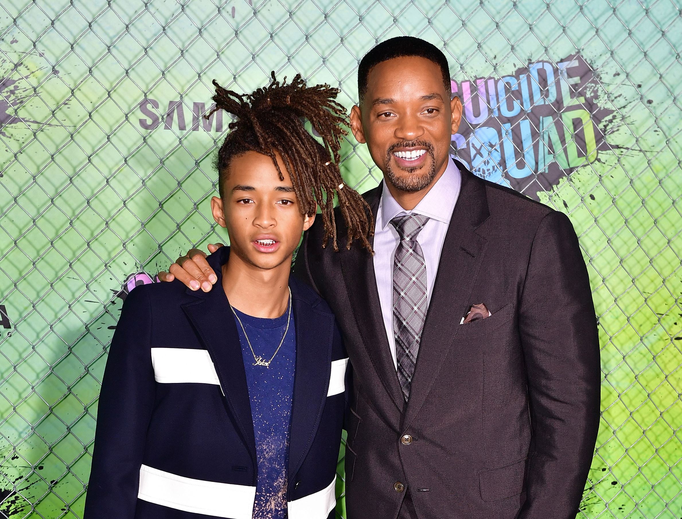 Slide 3 of 28: Jaden Smith and Will Smith attend the 'Suicide Squad' premiere at The Beacon Theatre on August 1, 2016 in New York City.