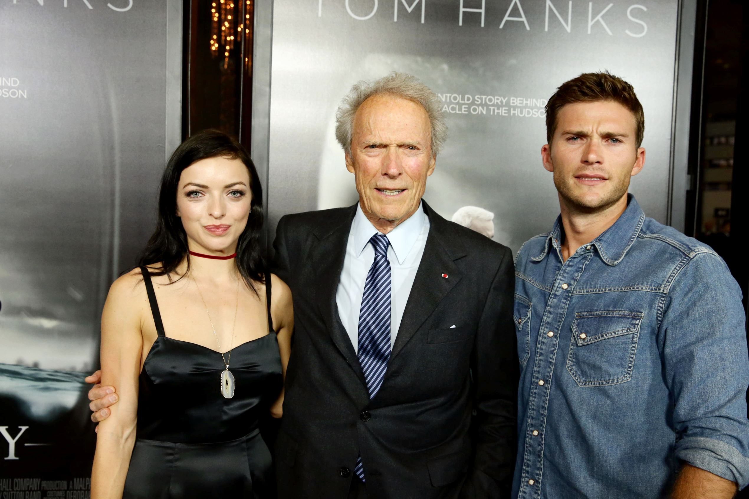 Slide 16 of 28: Francesca Eastwood, Director/Producer Clint Eastwood and Scott Eastwood seen at the Los Angeles Industry Screening of Warner Bros. Pictures and Village Roadshow Pictures "Sully" at The DGA Theater on Thursday, Sept. 8, 2016, in Los Angeles.