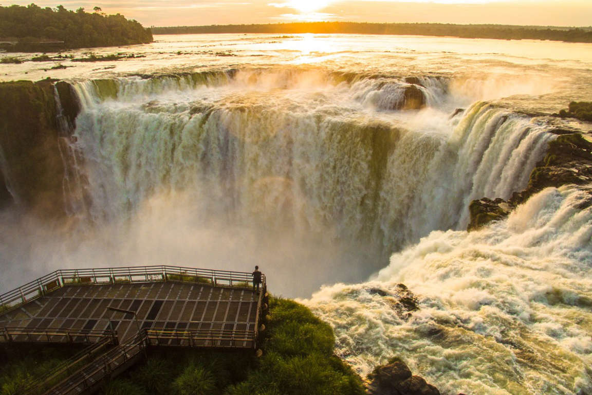 19/23 SLIDES © Sunrise at the Iguazu Falls Balcony By DroneFilmsProject 