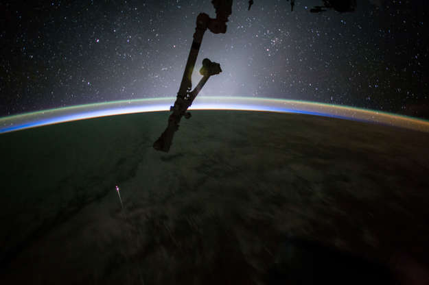 SpaceX Dragon capsule - NASA/Handout via Reuters Slide 17 of 86: The SpaceX Dragon capsule reentered Earth's atmosphere before splashing down in the Pacific Ocean west of Baja California on July 3, in this photograph by NASA astronaut Jack Fischer.