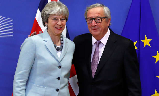 The announcement came after Theresa May and David Davis made an early-hours journey to Brussels