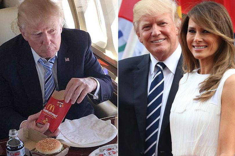 Donald Trump wearing a suit and tie