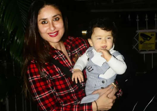 Slide 9 of 23: Kareena Kapoor Khan on Taimur Ali Khan: ‘I’m always cuddling my son’