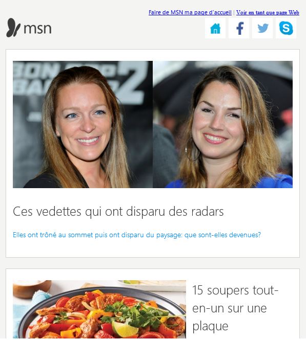 Abonnez-vous à l'infolettre de MSN Québec!