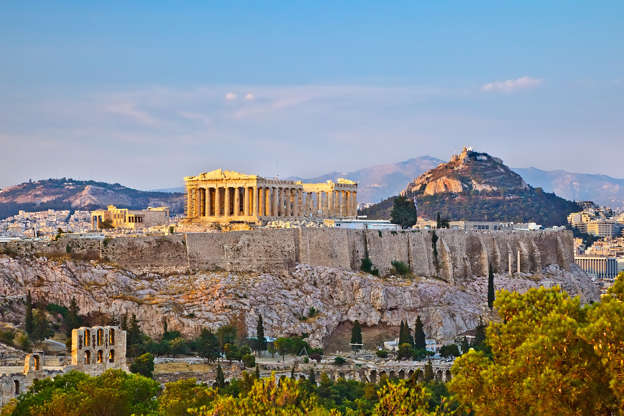 ÎÎ¹Î±ÏÎ¬Î½ÎµÎ¹Î± 46 Î±ÏÏ 51: Acropolis at sunset