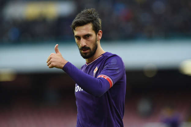 Davide Astori of ACF Fiorentina during the Serie A TIM match between SSC Napoli and ACF Fiorentina at Stadio San Paolo Naples Italy on 10 December 2017. (Photo Franco Romano/Nurphoto)