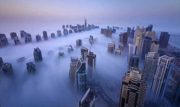 slide 4 of 24 fog in dubai marina united arab emirates - find out where shaikh mohammad modi rank on instagram