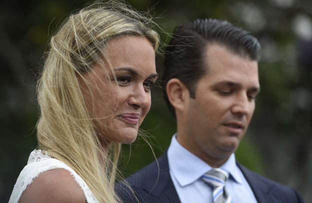 Vanessa Trump and Donald Trump, Jr. attend the 139th White House Easter Egg Roll at The White House on April 17, 2017 in Washington, DC.
