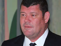 James Packer at last year's Crown Resorts annual general meeting.