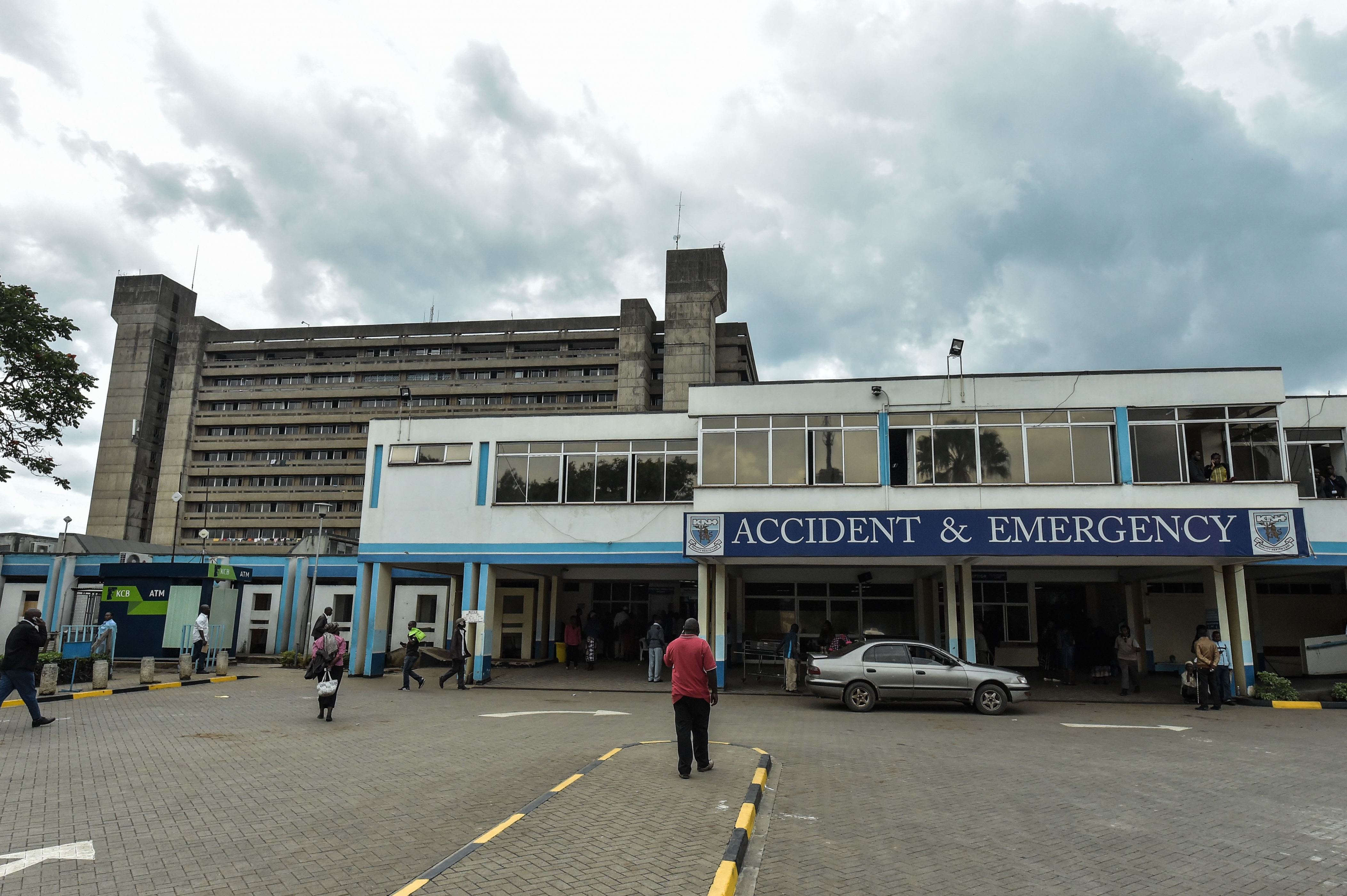 A picture taken in Nairobi on March 5, 2018 shows a general view of Kenyatta National Hospital.